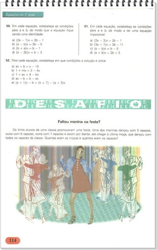 Unidade 4 EQUAÇÃO DO PRIMEIRO GRAU