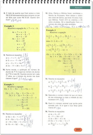 Unidade 4 EQUAÇÃO DO PRIMEIRO GRAU