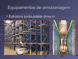 Equipamentos de armazenagemEquipamentos de armazenagem
Estrutura porta-palete drive-inEstrutura porta-palete drive-in
 