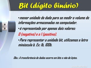 Unidade 5.1 - Unidade de medida de memória | PDF