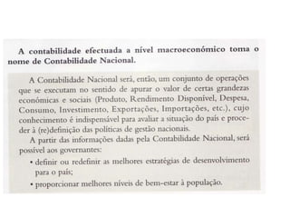 Unidade 9 - A Contabilidade Nacional