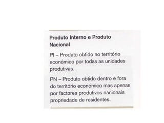Unidade 9 - A Contabilidade Nacional