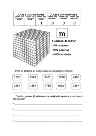 Unidade,dezena,centena,milhar | DOCX