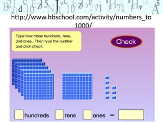 http://www.hbschool.com/activity/numbers_to 
_1000/ 
 