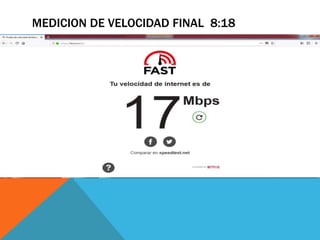 MEDICION DE VELOCIDAD FINAL 8:18
 