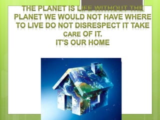 SUGGESTIONS FOR CARING FOR THE ENVIRONMENT 