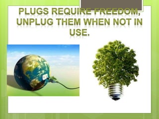 SUGGESTIONS FOR CARING FOR THE ENVIRONMENT 