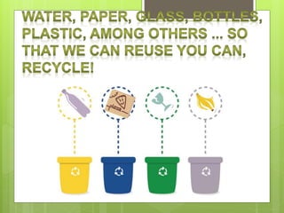 SUGGESTIONS FOR CARING FOR THE ENVIRONMENT 