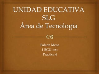 Fabian Mena
1 BGU «A»
Practica 4

 
