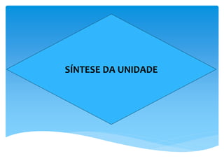SÍNTESE DA UNIDADE
 