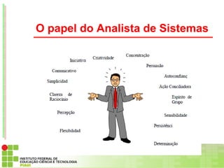 O papel do Analista de Sistemas
 