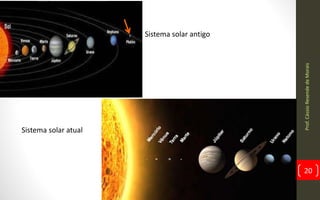 Prof.CássioResendedeMorais
20
Sistema solar antigo
Sistema solar atual
 