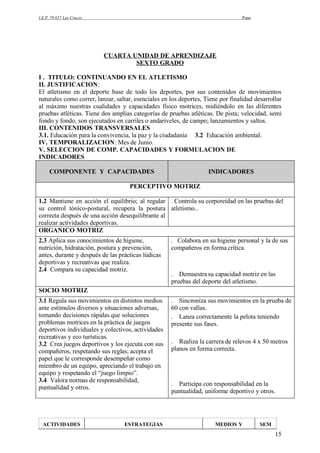 Unidades De Aprendizaje 6to Grado | DOC
