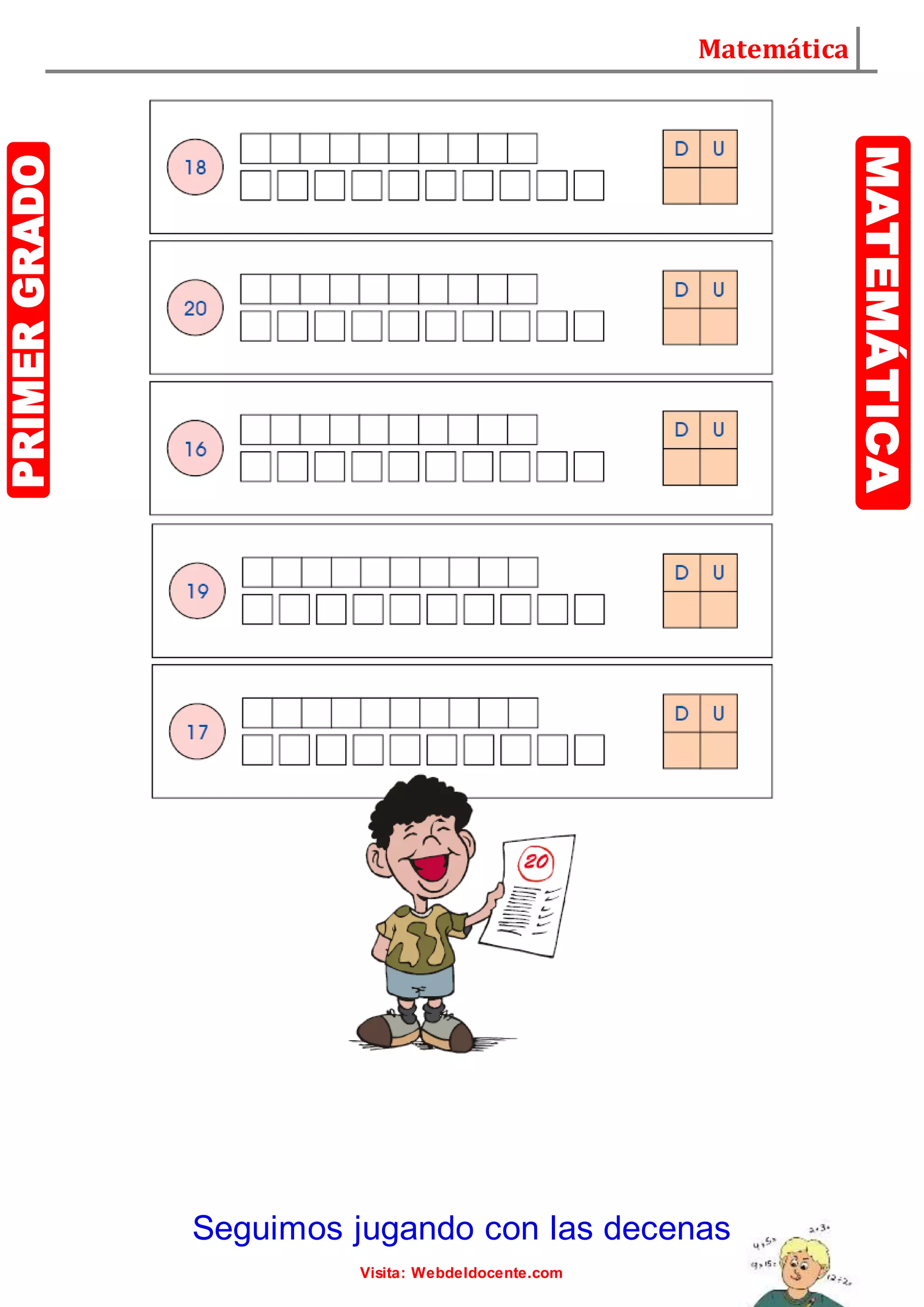 Ejercicios Con Decenas Y Unidades Para Primer Grado F Vrogueco