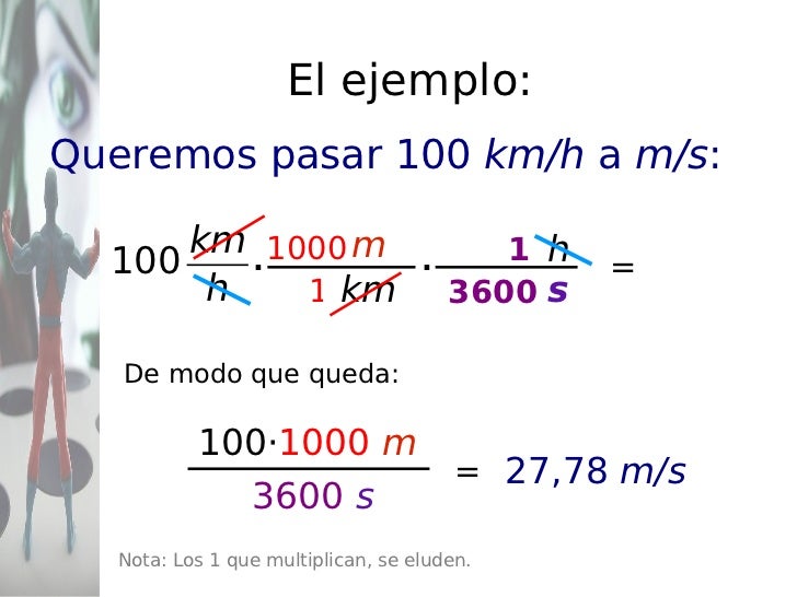 Cambio de Unidades
