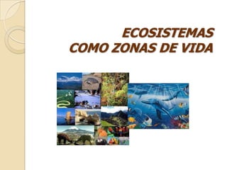ECOSISTEMAS
COMO ZONAS DE VIDA
 