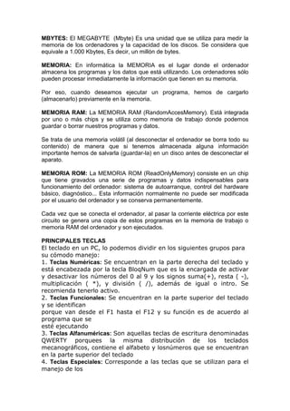 UNIDADES DE MEDICIÓN EN COMPUTACIÓN