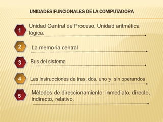 Unidades funcionales de la computadora | PDF