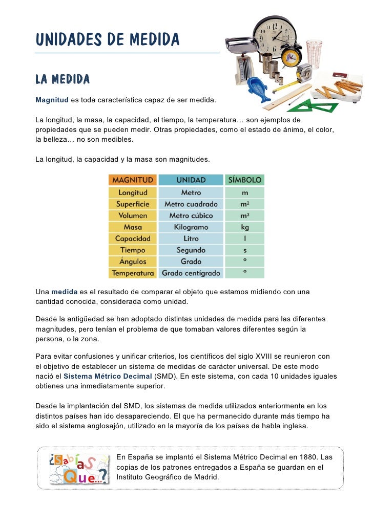 Unidades medida