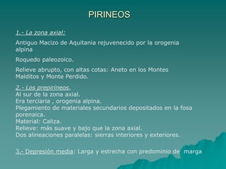 Depresión del GuadalquivirParalela a las cordilleras Béticas, y se encuentra entre estas, Sierra Morena y el Atlántico. La depresión estuvo primero abierta al mar, pero luego se conviertióen lago salado o albufera que por colmatación se convirtió en marismas pantanosas. Se rellenó con calizas, arcillas y margas  marinas.Relieve: Campiñas por la presencia de arcillas, mesas y cerros testigos  o alcores, allí donde hay caliza.