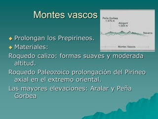 PIRINEOS1.- La zona axial2.- Los prepirineos3.- Depresión media
