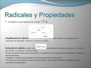 Radicales y Propiedades ,[object Object],[object Object],[object Object],[object Object],[object Object],[object Object],[object Object],[object Object],[object Object],[object Object]