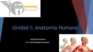 Unidad I: Anatomía Humana
Anatomía Humana
Dr. Israel Rodriguez Guzman
 