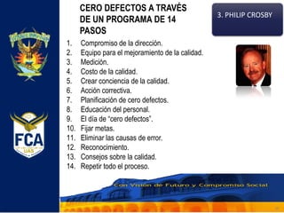 Programa Cero Defectos Unidad i fundamentos y generalidades de la calidad | PDF