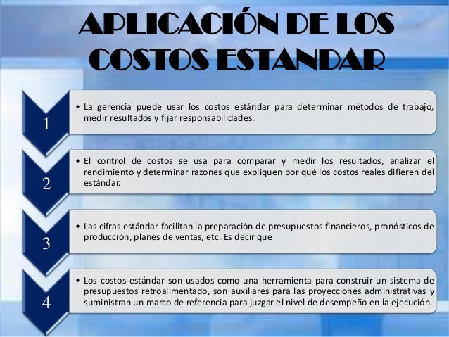 Unidad I: Costos Estimados y Costos Estñandar