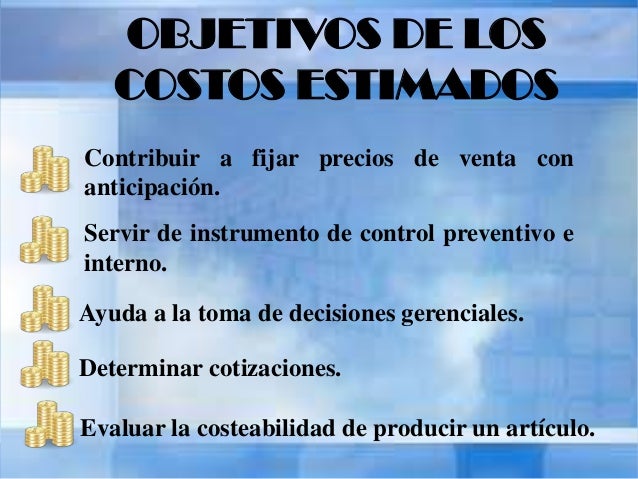 Unidad I Costos Estimados y Costos Estñandar