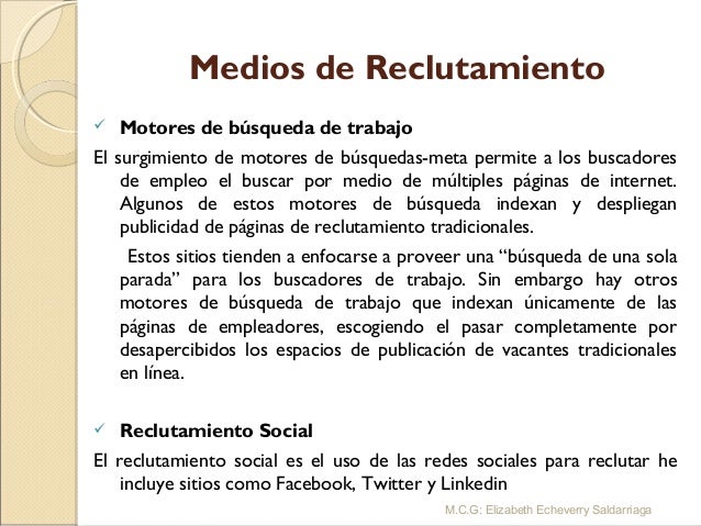 Reclutamiento de Personal