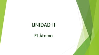 UNIDAD II
El Átomo
 