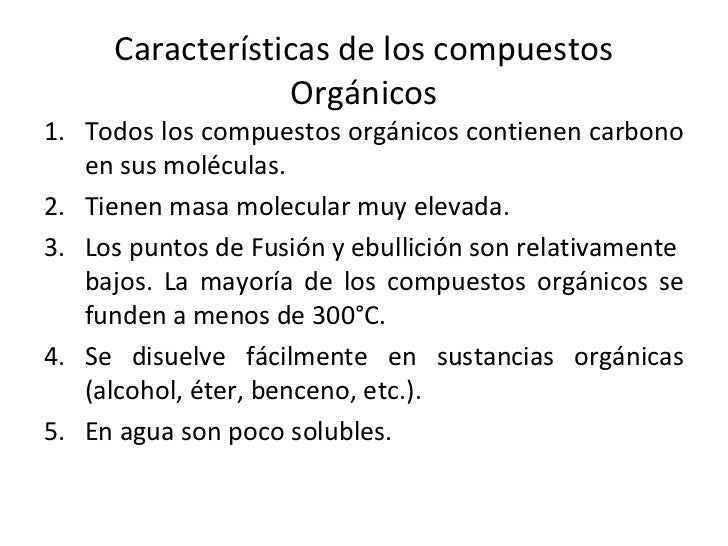 Unidad ii. compuestos organicos