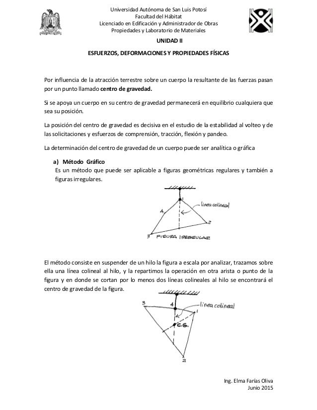 unidad ii esfuerzos deformaciones y propiedades fisicas