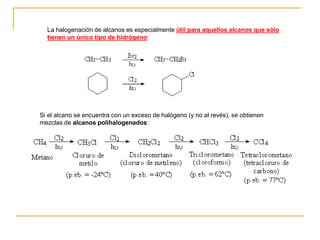 Halogenacion Alcanos y Cicloalcanos | PDF