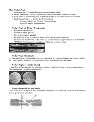 Falla Fragil Falla de Materiales | DOCX