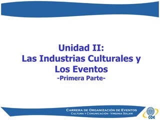 Introducción a las Industrias Culturales 