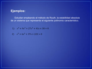 Unidad III: Polos y una función de transferencia.