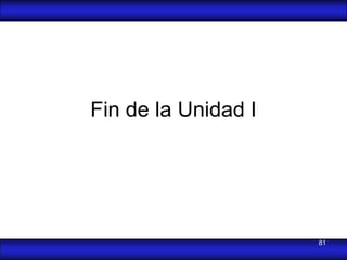 Fin de la Unidad I




                     81
 