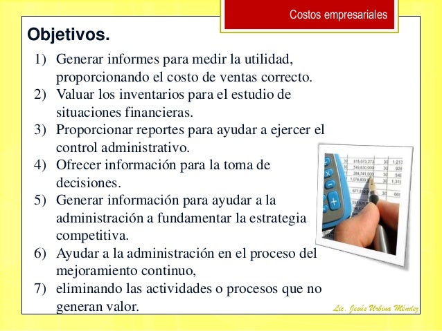 Unidad i introduccion a la contabilidad de costos