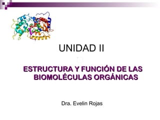 UNIDAD II ,[object Object],Dra. Evelin Rojas  