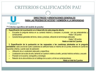 CRITERIOS CALIFICACIÓN PAU
 