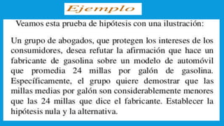 UNIDAD I PRUEBA DE HIPOTESIS ESTADISTICA PARA ADMINISTRADORES II.