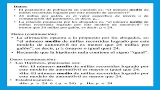UNIDAD I PRUEBA DE HIPOTESIS ESTADISTICA PARA ADMINISTRADORES II.
