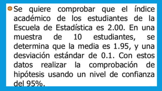 UNIDAD I PRUEBA DE HIPOTESIS ESTADISTICA PARA ADMINISTRADORES II.