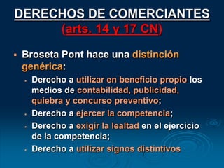 CONTABILIDAD / LIBROS DE COMERCIOPrincipios legales: