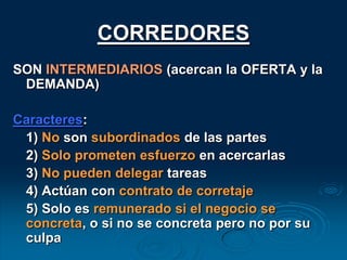 INVENTARIO y BALANCEInventario: Libro rubricado, encuadernado y foliado, donde debe asentarse una descripción de todo lo que el comerciante tiene respecto de: Dinero;Bienes;Acciones; 	Créditos;Deudas;ObligacionesBalance: Representa el resumen de las anotaciones contables y sirve para sintetizar la situación general del negocioDERECHOS DE COMERCIANTES (arts. 14 y 17 CN)Broseta Pont hace una distinción genérica: