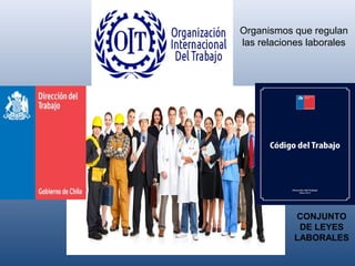 Organismos que regulan
las relaciones laborales
CONJUNTO
DE LEYES
LABORALES
 