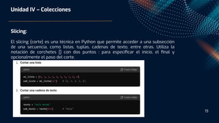 Colecciones en Python , listas , tuplas, diccionarios | PDF