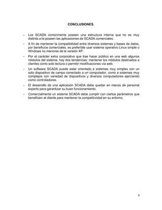 SCADAS COMERCIALES | PDF